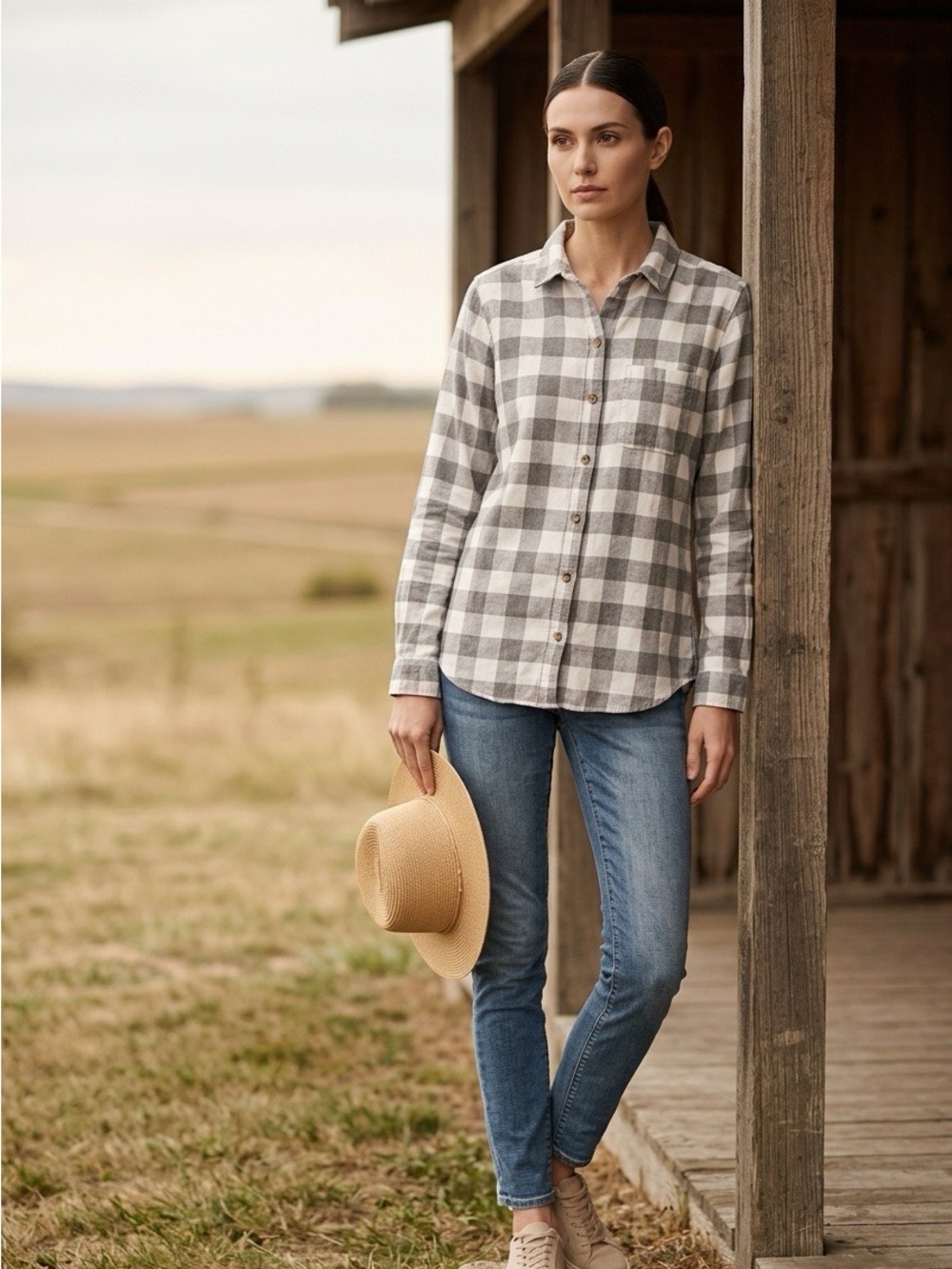 NWT Aeropostale Buffalo Plaid Relaxed Fit Flannell Button Down